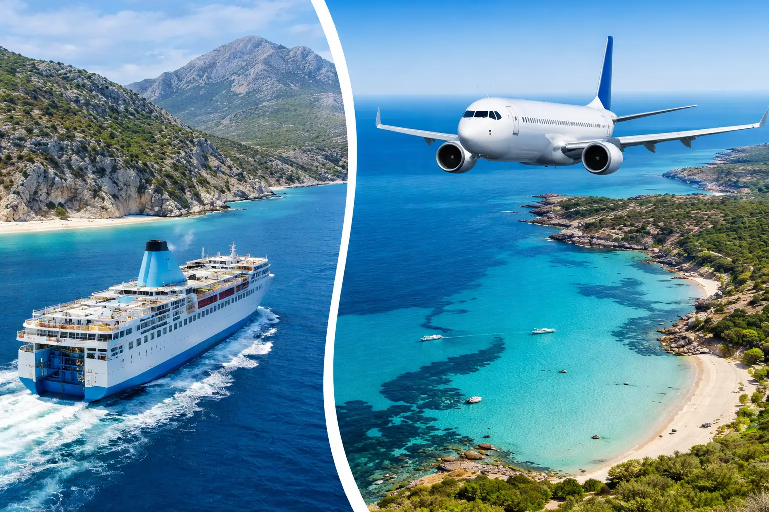 Hoe kom ik naar Sardinië: veerboot en vliegtuig vergelijken?